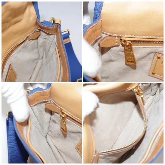 PRADA Shoulder Bag Canvas Blue Auth 111326 - Picture 15 of 16